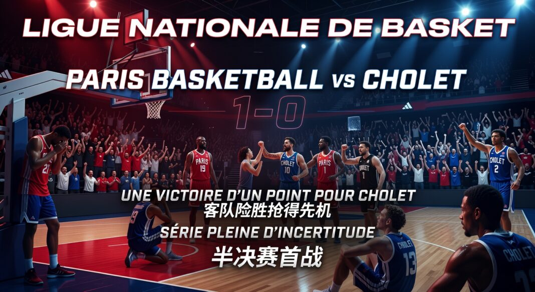 巴黎篮球89-90绍莱 Ligue Nationale de Basket半决赛首战 客队一球险胜抢得先机