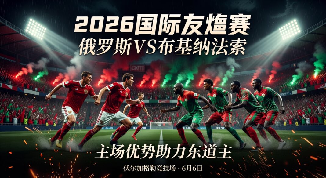 2026国际友谊赛俄罗斯VS布基纳法索预测:主场优势与排名差距助力东道主