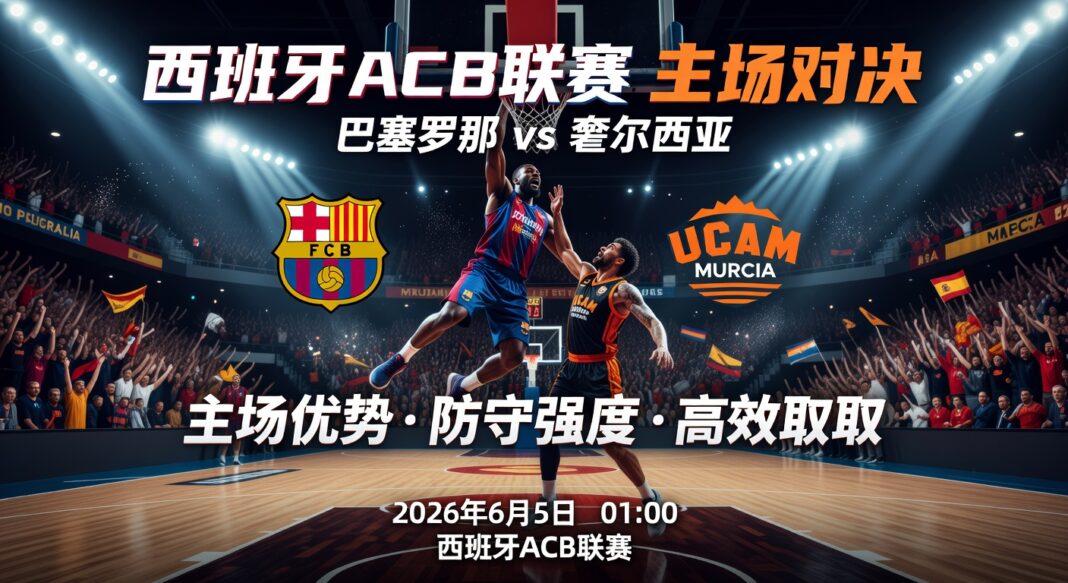 西班牙ACB联赛巴塞罗那对穆尔西亚:2026主场数据预测分析